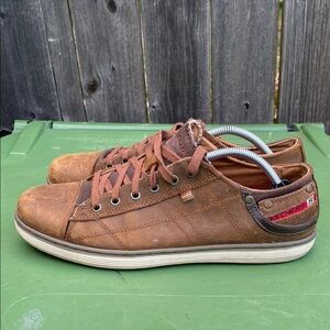 Skechers Sorino Pantalone SN 64242 Relaxed Fit Memory Foam Lace up Shoes Size 11